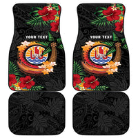 French Polynesia Outrigger Canoe Race Car Mats Tropical Vibe
