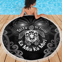 Aotearoa Toitu Te Tiriti Beach Blanket Ka Mua Ka Muri