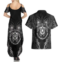 Aotearoa Toitu Te Tiriti Couples Matching Summer Maxi Dress and Hawaiian Shirt Ka Mua Ka Muri