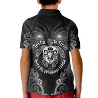 Aotearoa Toitu Te Tiriti Kid Polo Shirt Ka Mua Ka Muri