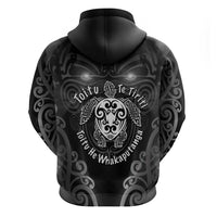 Aotearoa Toitu Te Tiriti Zip Hoodie Ka Mua Ka Muri