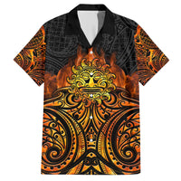 New Zealand Tamanuitera The Sun Hawaiian Shirt Maori Pattern LT05 Orange - Polynesian Pride