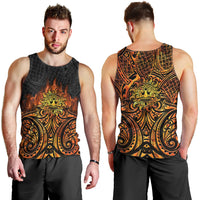 New Zealand Tamanuitera The Sun Men Tank Top Maori Pattern
