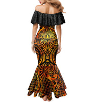 New Zealand Tamanuitera The Sun Mermaid Dress Maori Pattern