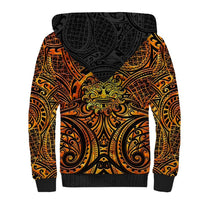 New Zealand Tamanuitera The Sun Sherpa Hoodie Maori Pattern LT05 - Polynesian Pride