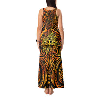New Zealand Tamanuitera The Sun Tank Maxi Dress Maori Pattern LT05 - Polynesian Pride