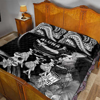 Hawaii Beautiful Hula Dancers Quilt Bed Set With Ipu Keke And Pahu Drum