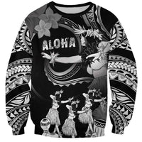 Hawaii Beautiful Hula Dancers Sweatshirt With Ipu Keke And Pahu Drum