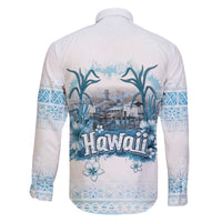 Hawaii Sugar Plantation Family Matching Off Shoulder Short Dress and Hawaiian Shirt With Hawaiian Tapa Pattern