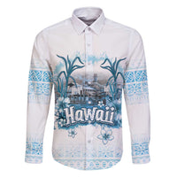 Hawaii Sugar Plantation Family Matching Tank Maxi Dress and Hawaiian Shirt With Hawaiian Tapa Pattern