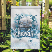 Hawaii Sugar Plantation Garden Flag With Hawaiian Tapa Pattern LT05 Garden Flag White - Polynesian Pride
