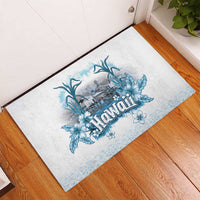 Hawaii Sugar Plantation Rubber Doormat With Hawaiian Tapa Pattern