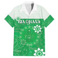 Cook Islands Maori Language Week Family Matching Off Shoulder Maxi Dress and Hawaiian Shirt Pacific Tapa Pattern