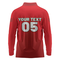 Custom Morocco Football 2026 Long Sleeve Polo Shirt Atlas Lions Breathtaking Victory Red Version