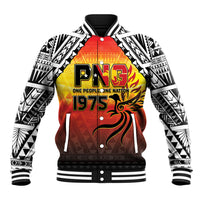 Papua New Guinea Independence Day Baseball Jacket One People One Nation One PNG LT05 Unisex Yellow - Polynesian Pride