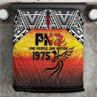 Papua New Guinea Independence Day Bedding Set One People One Nation One PNG LT05 Yellow - Polynesian Pride