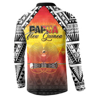 Papua New Guinea Independence Day Button Sweatshirt One People One Nation One PNG LT05 - Polynesian Pride