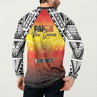 Papua New Guinea Independence Day Button Sweatshirt One People One Nation One PNG LT05 - Polynesian Pride
