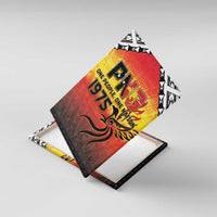 Papua New Guinea Independence Day Canvas Wall Art One People One Nation One PNG LT05 With Frame Yellow - Polynesian Pride