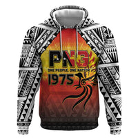 Papua New Guinea Independence Day Hoodie One People One Nation One PNG LT05 Pullover Hoodie Yellow - Polynesian Pride