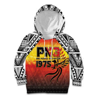 Papua New Guinea Independence Day Kid Hoodie One People One Nation One PNG LT05 Hoodie Yellow - Polynesian Pride
