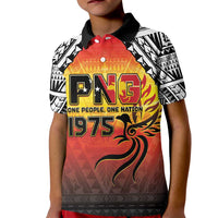 Papua New Guinea Independence Day Kid Polo Shirt One People One Nation One PNG LT05 Kid Yellow - Polynesian Pride