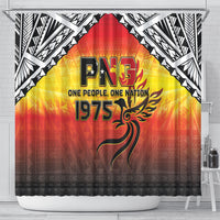 Papua New Guinea Independence Day Shower Curtain One People One Nation One PNG LT05 - Polynesian Pride