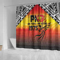 Papua New Guinea Independence Day Shower Curtain One People One Nation One PNG LT05 - Polynesian Pride