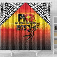 Papua New Guinea Independence Day Shower Curtain One People One Nation One PNG LT05 - Polynesian Pride