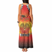 Papua New Guinea Independence Day Tank Maxi Dress One People One Nation One PNG LT05 - Polynesian Pride