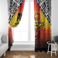 Papua New Guinea Independence Day Window Curtain One People One Nation One PNG LT05 - Polynesian Pride
