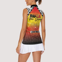 Papua New Guinea Independence Day Women Sleeveless Polo Shirt One People One Nation One PNG LT05 - Polynesian Pride