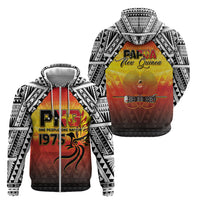 Papua New Guinea Independence Day Zip Hoodie One People One Nation One PNG LT05 - Polynesian Pride