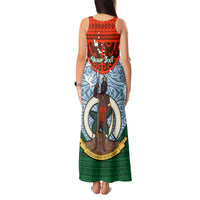 Personalized Vanuatu Penama Province Tank Maxi Dress Vanuatuan Coat Of Arms Polynesian Pattern LT05 - Polynesian Pride