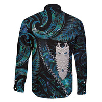 New Zealand Aotearoa Family Matching Tank Maxi Dress and Hawaiian Shirt Maori Tane Te Waiora Paua Shell Glitter Turquoise LT05 - Polynesian Pride