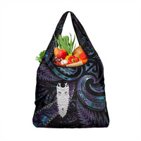New Zealand Aotearoa Grocery Bag Maori Tane Te Waiora Paua Shell Glitter Purple
