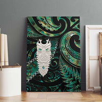 New Zealand Aotearoa Canvas Wall Art Maori Tane Te Waiora Paua Shell Glitter Green