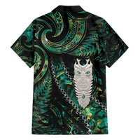 New Zealand Aotearoa Family Matching Tank Maxi Dress and Hawaiian Shirt Maori Tane Te Waiora Paua Shell Glitter Green LT05 - Polynesian Pride