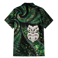 New Zealand Aotearoa Family Matching Mermaid Dress and Hawaiian Shirt Maori Wheku Paua Shell Glitter Green