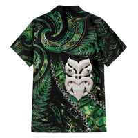 New Zealand Aotearoa Family Matching Tank Maxi Dress and Hawaiian Shirt Maori Wheku Paua Shell Glitter Green