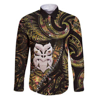 New Zealand Aotearoa Family Matching Mermaid Dress and Hawaiian Shirt Maori Wheku Paua Shell Glitter Gold