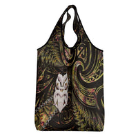 New Zealand Aotearoa Grocery Bag Maori Wheku Paua Shell Glitter Gold