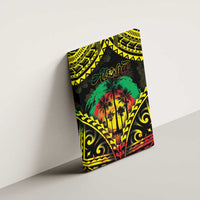 Aloha Tropical Palm Trees Canvas Wall Art Reggae Polynesian Pattern