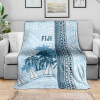 Fiji Regatta Blanket Palm Tree Tapa Pattern - Polynesian Pride