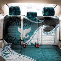 Aotearoa New Zealand Back Car Seat Cover Maori Wera Paua Shell Teal Glitter LT05 - Polynesian Pride