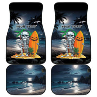 Hawaii Halloween Car Mats Hallowaiian Skeleton Surf