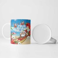 Guam Christmas Ceramic Mug Felis Pasgua Chilling Santa - Polynesian Pride