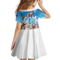 Guam Christmas Family Matching Long Sleeve Bodycon Dress and Hawaiian Shirt Felis Pasgua Chilling Santa - Polynesian Pride