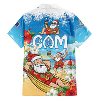 Guam Christmas Hawaiian Shirt Felis Pasgua Chilling Santa LT05 - Polynesian Pride
