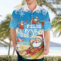 Guam Christmas Hawaiian Shirt Felis Pasgua Chilling Santa LT05 - Polynesian Pride